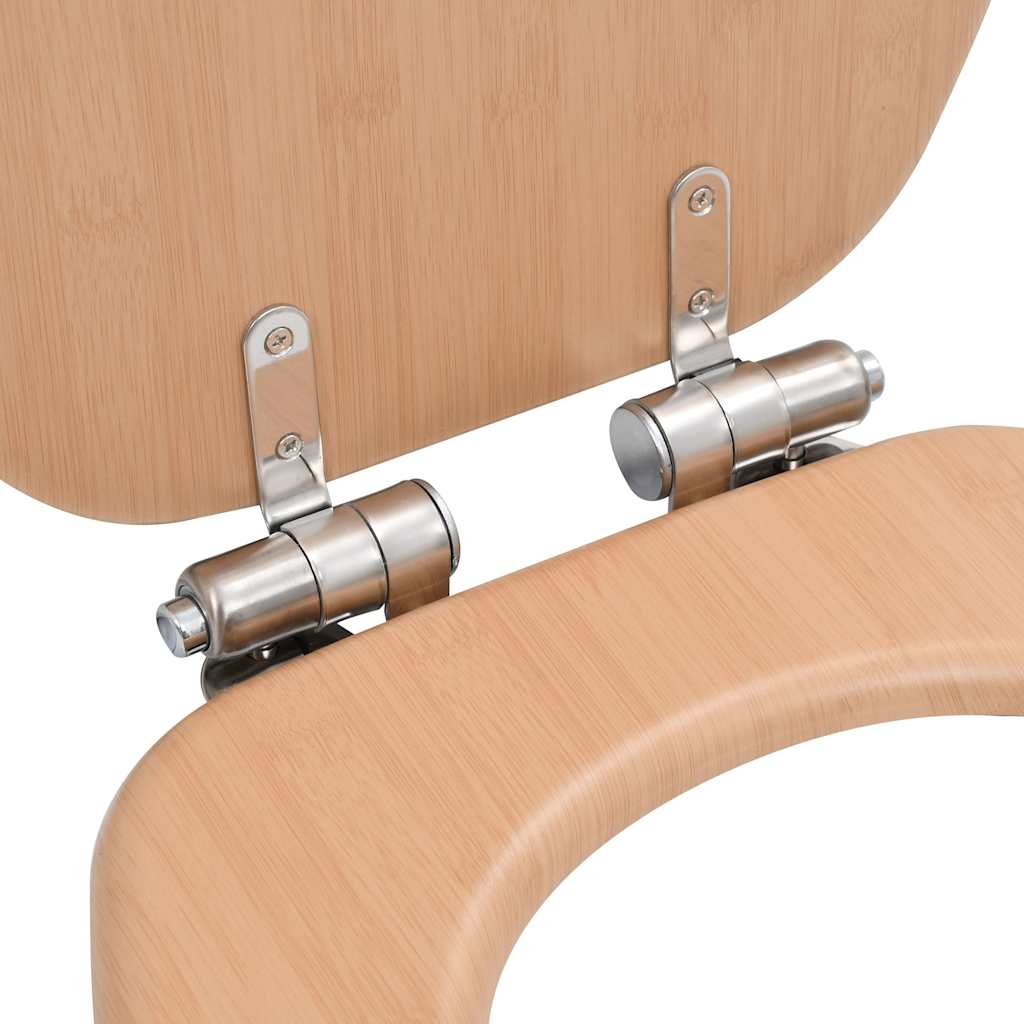 Copriwater 2 pz con Chiusura Ammortizzata in MDF Bamboo | homemem39