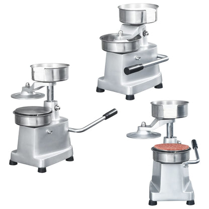 Pressa per Hamburger con 500 Fogli Carta Cerata Alluminio 13 cm - homemem39