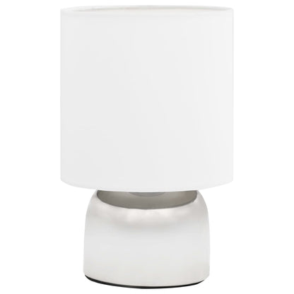 Lampade da Tavolo 2 pz Pulsanti Touch Bianche E14 - homemem39