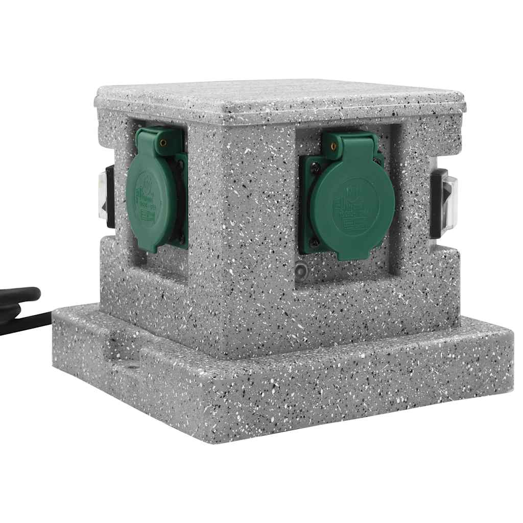 Presa Elettrica da Giardino con Sensore di Luce in Plastica - homemem39