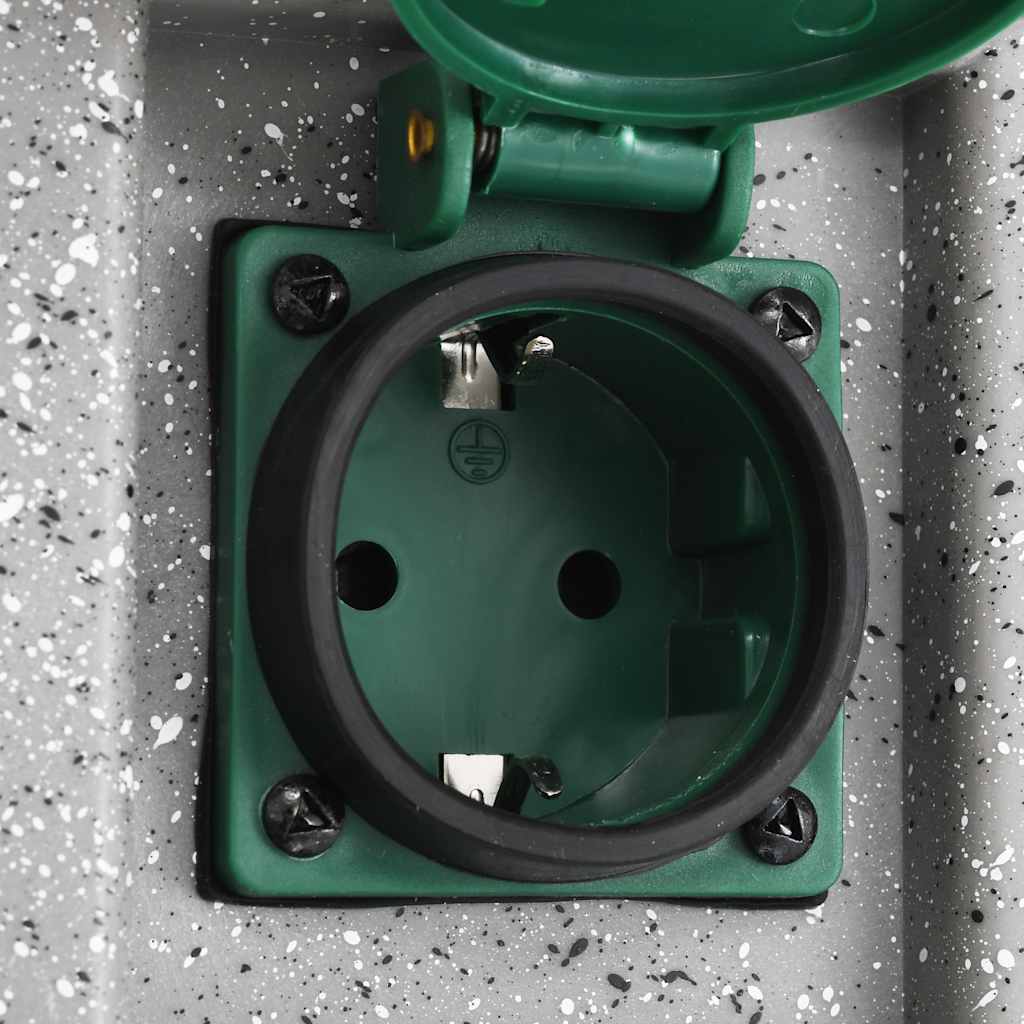 Presa Elettrica da Giardino con Sensore di Luce in Plastica - homemem39