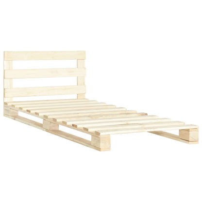 Giroletto in Pallet di Legno Massello di Pino 90x200 cm | homemem39