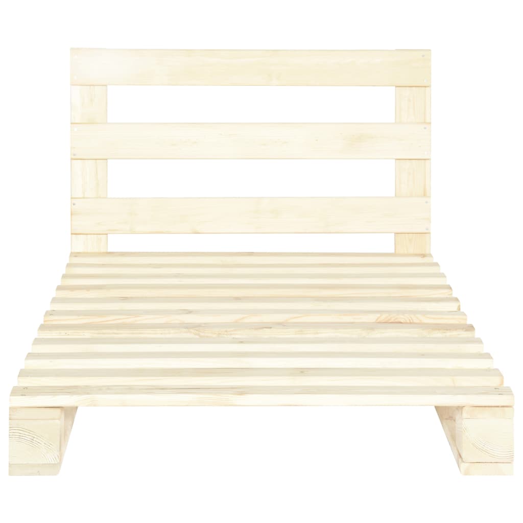 Giroletto in Pallet di Legno Massello di Pino 90x200 cm | homemem39