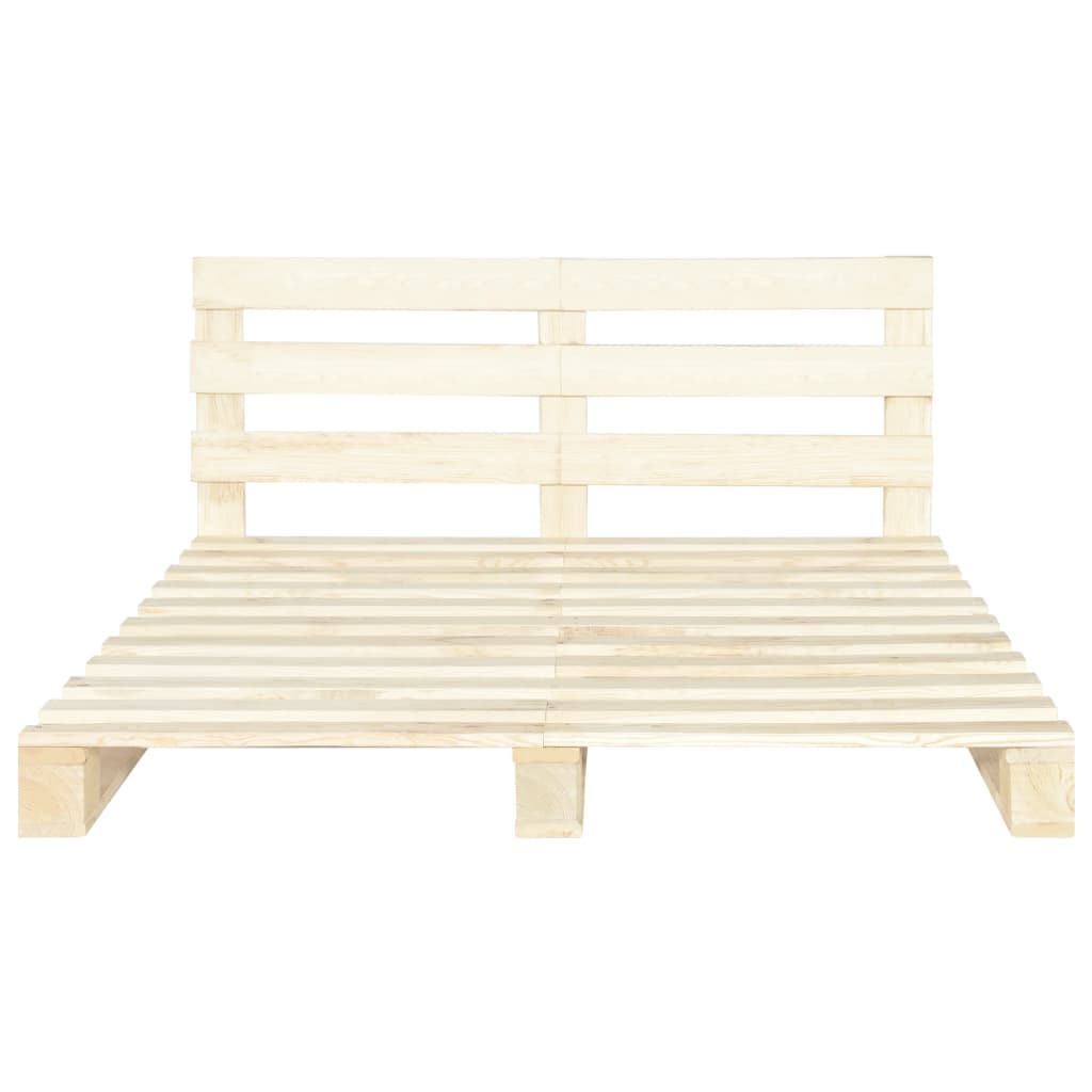 Giroletto in Pallet di Legno Massello di Pino 160x200 cm | homemem39