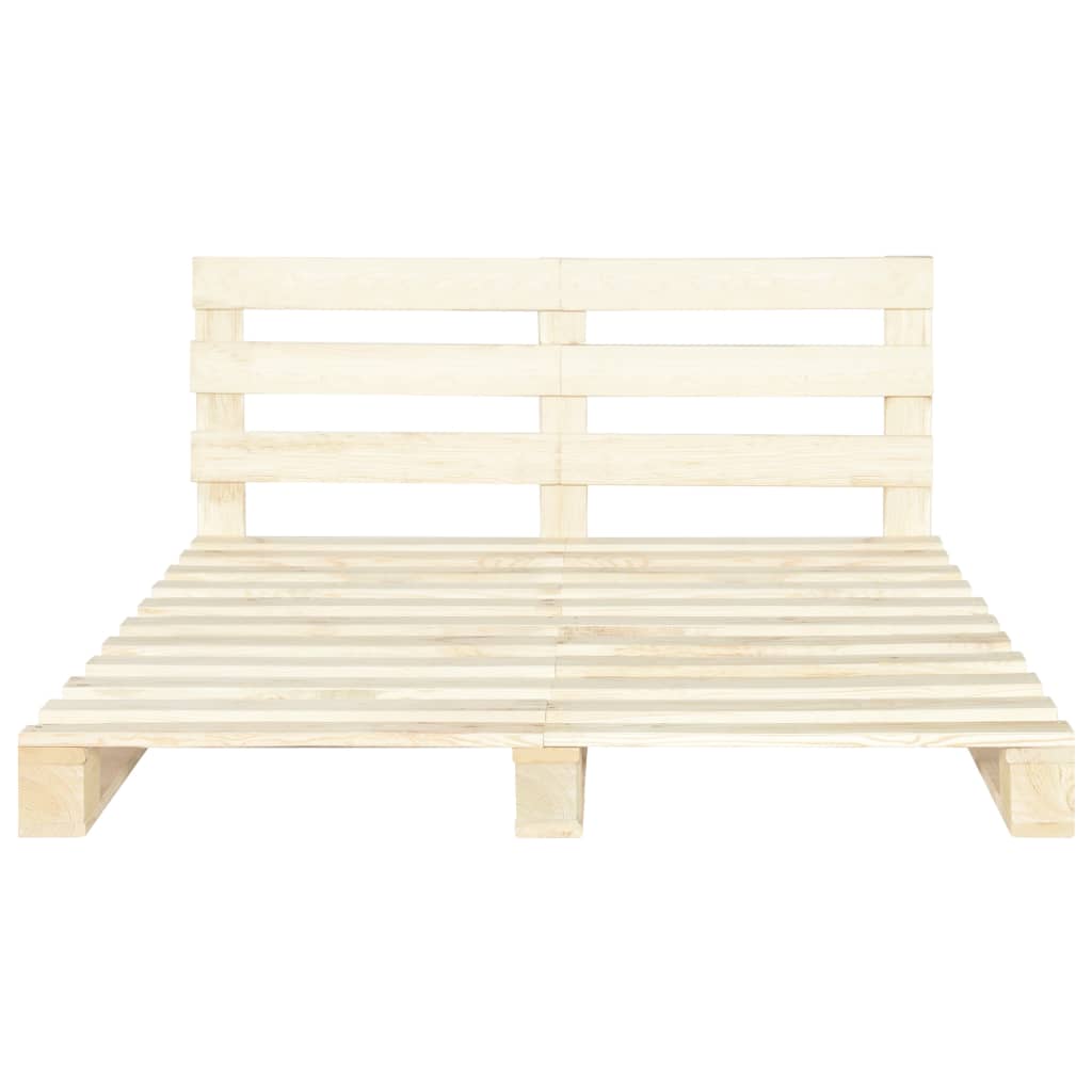 Giroletto in Pallet di Legno Massello di Pino 180x200 cm | homemem39