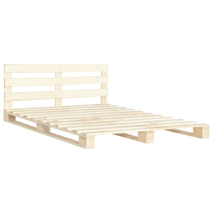 Giroletto in Pallet di Legno Massello di Pino 200x200 cm | homemem39