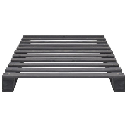 Giroletto in Pallet Grigio Legno Massello di Pino 90x200 cm | homemem39