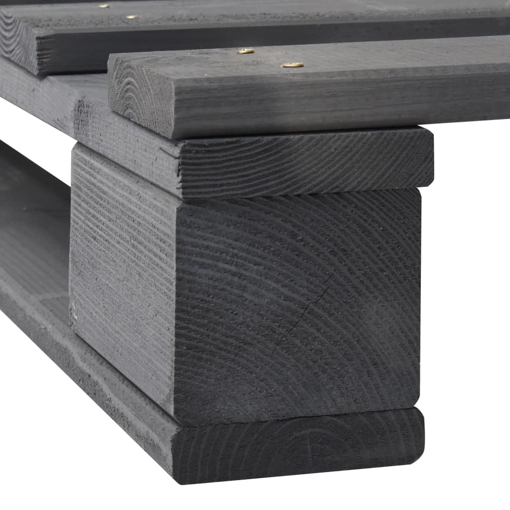 Giroletto in Pallet Grigio Legno Massello di Pino 100x200 cm