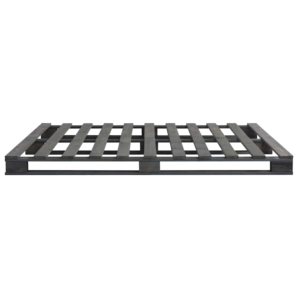 Giroletto in Pallet Grigio Legno Massello di Pino 180x200 cm