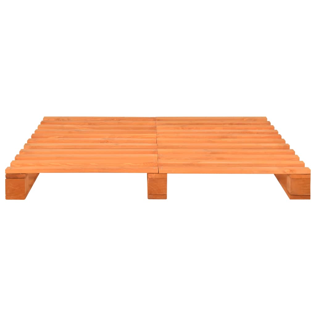 Giroletto in Pallet Marrone Legno Massello di Pino 120x200 cm | homemem39