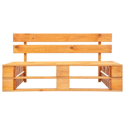 Panca da Giardino in Pallet in Legno Marrone ambra