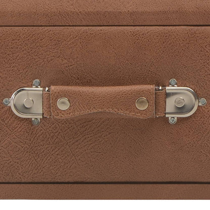 Panca con Cassetti 80 cm Marrone Scuro in Similpelle - homemem39