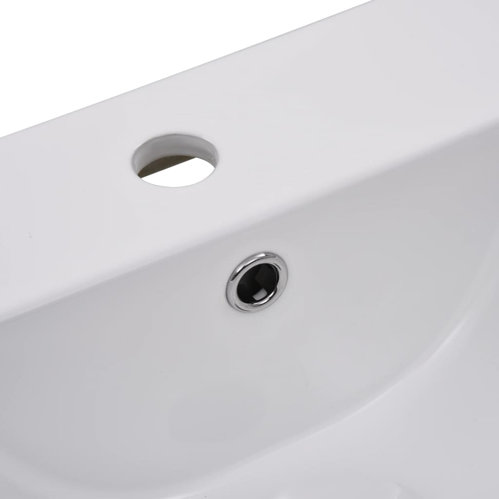 Lavabo da Incasso 42x39x18 cm in Ceramica Bianco - homemem39