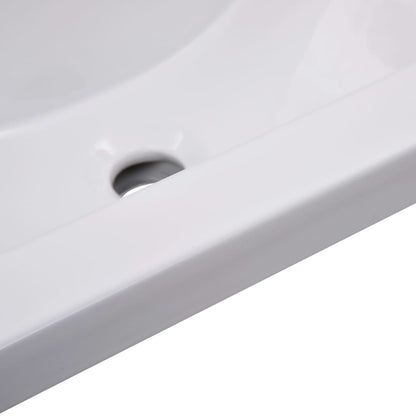 Lavabo da Incasso 61x39,5x18,5 cm in Ceramica Bianco - homemem39