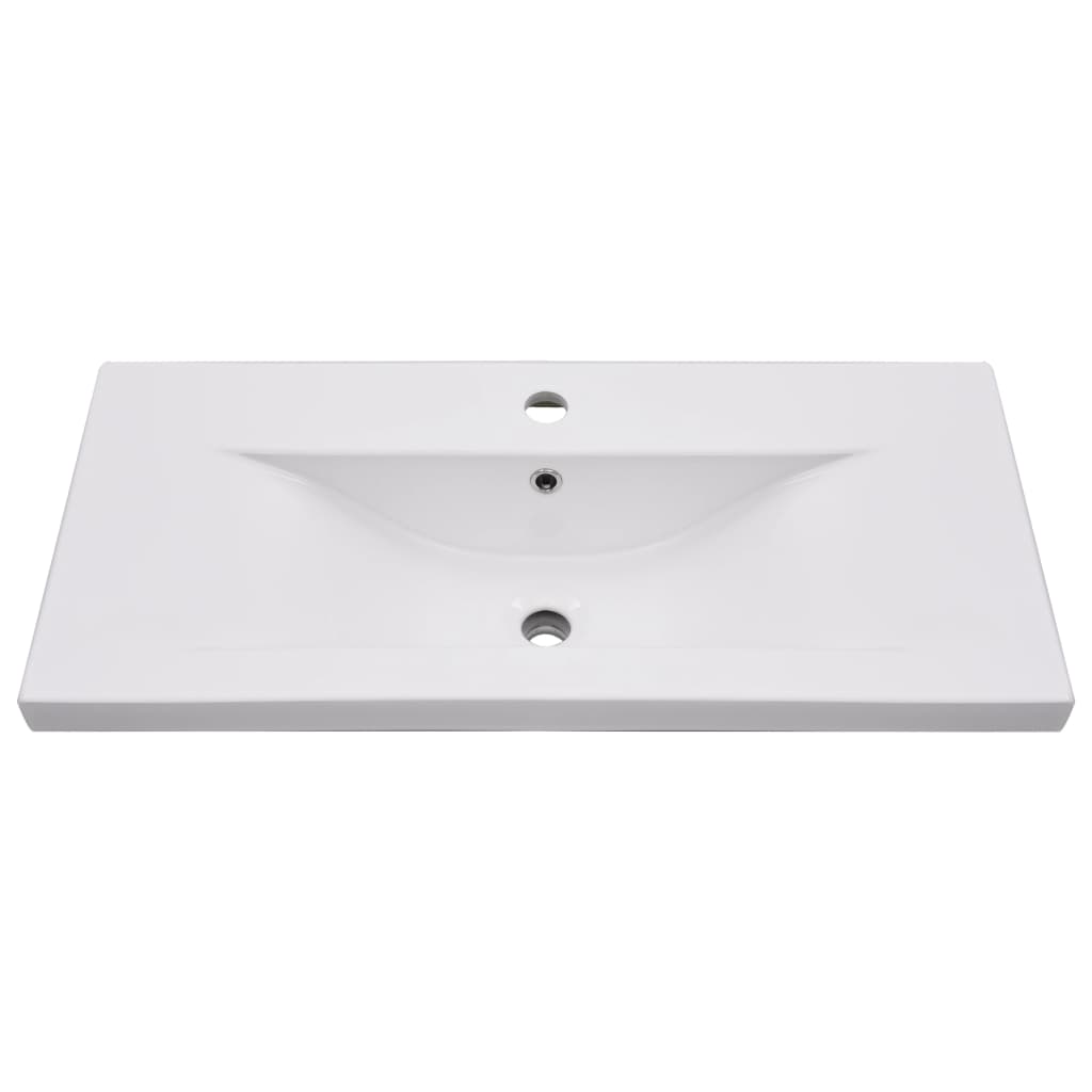 Lavabo da Incasso 81x39,5x18,5 cm in Ceramica Bianco - homemem39