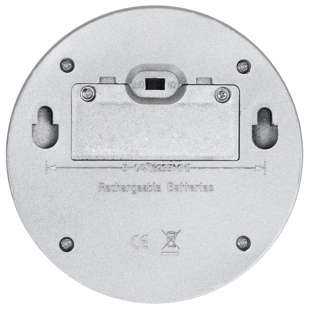 Lampade Solari da Parete da Esterno a LED 24 pz Rotonde Argento - homemem39