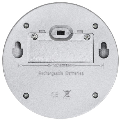 Lampade Solari da Parete da Esterno a LED 24 pz Rotonde Argento - homemem39