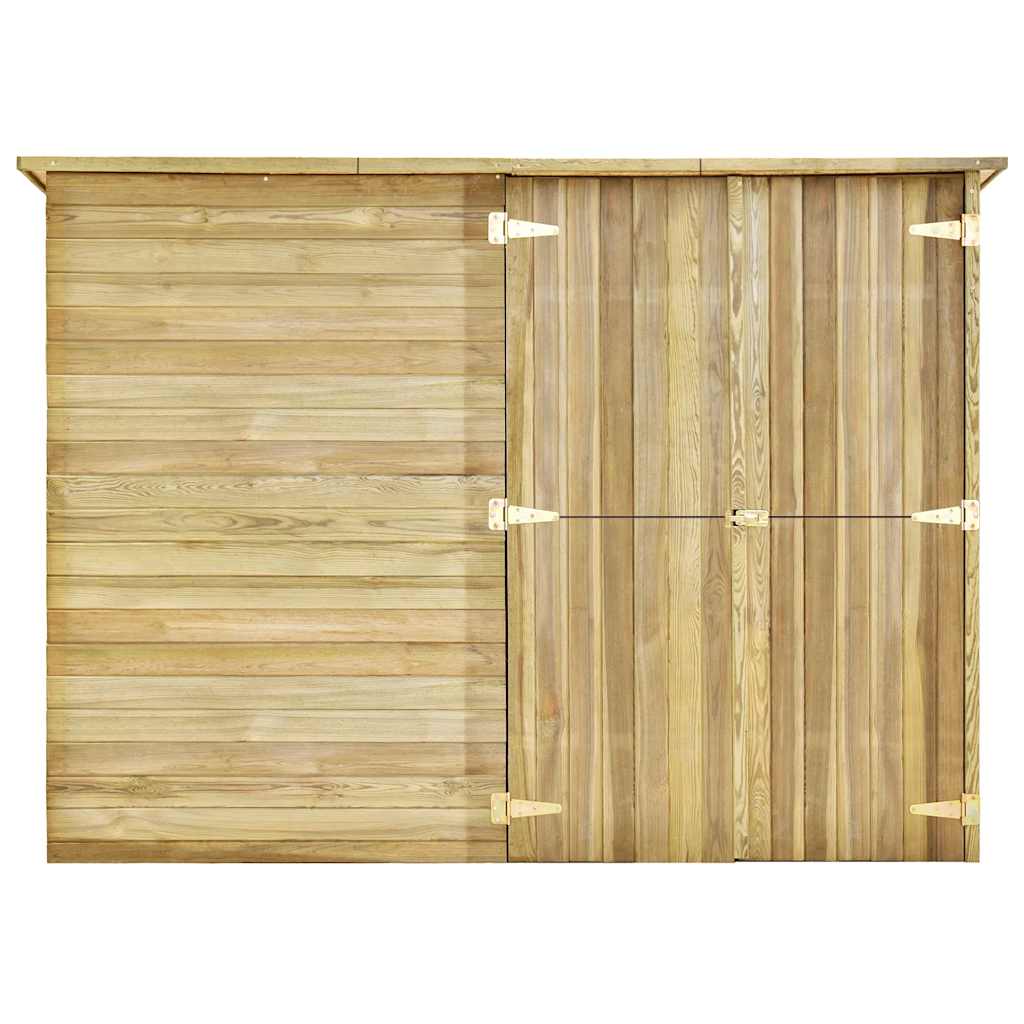 Ripostiglio da Giardino 232x110x170 in Legno di Pino Impregnato - homemem39