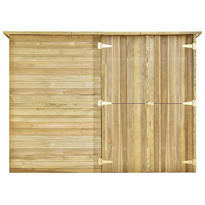 Ripostiglio da Giardino 232x110x170 in Legno di Pino Impregnato - homemem39