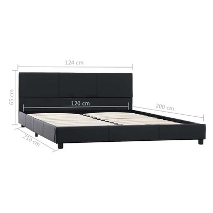 Giroletto Nero in Similpelle 120x200 cm