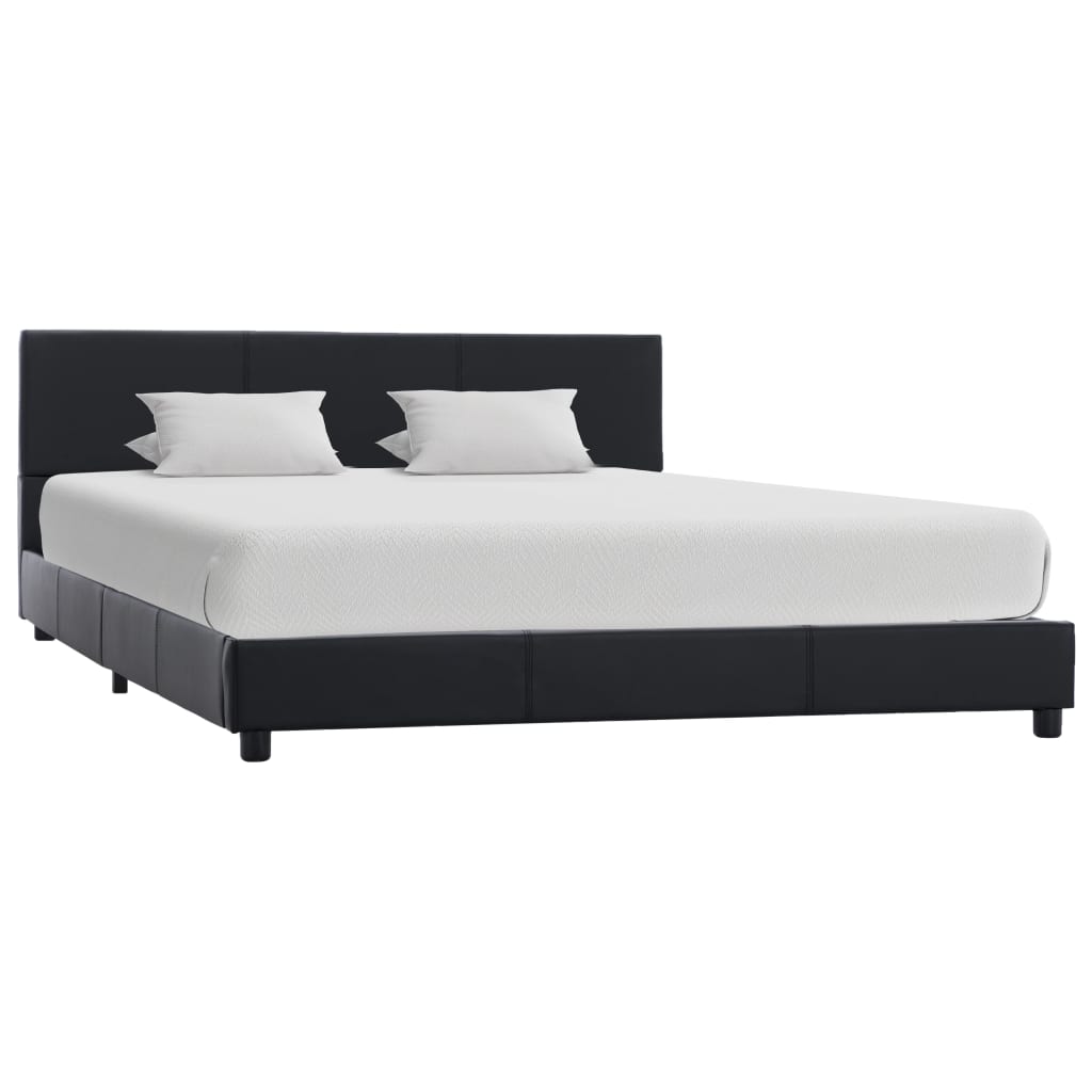 Giroletto Nero in Similpelle 140x200 cm