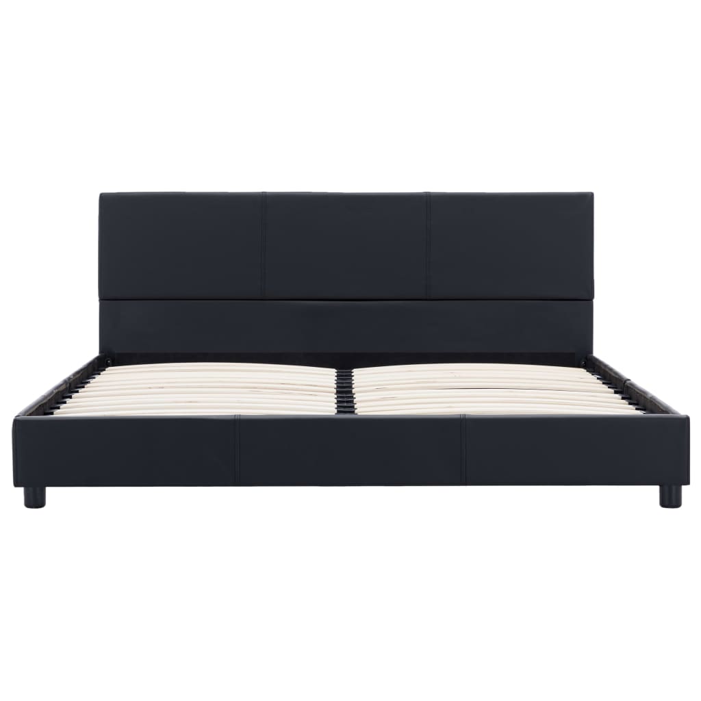 Giroletto Nero in Similpelle 140x200 cm | homemem39