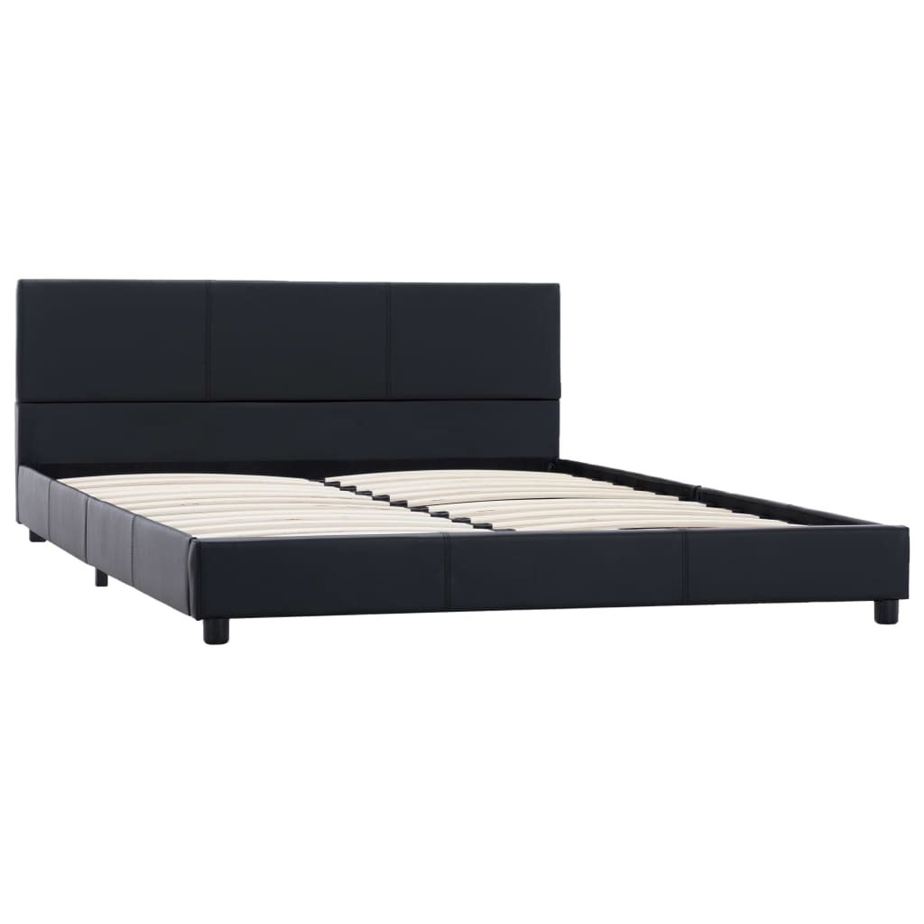 Giroletto Nero in Similpelle 160x200 cm | homemem39