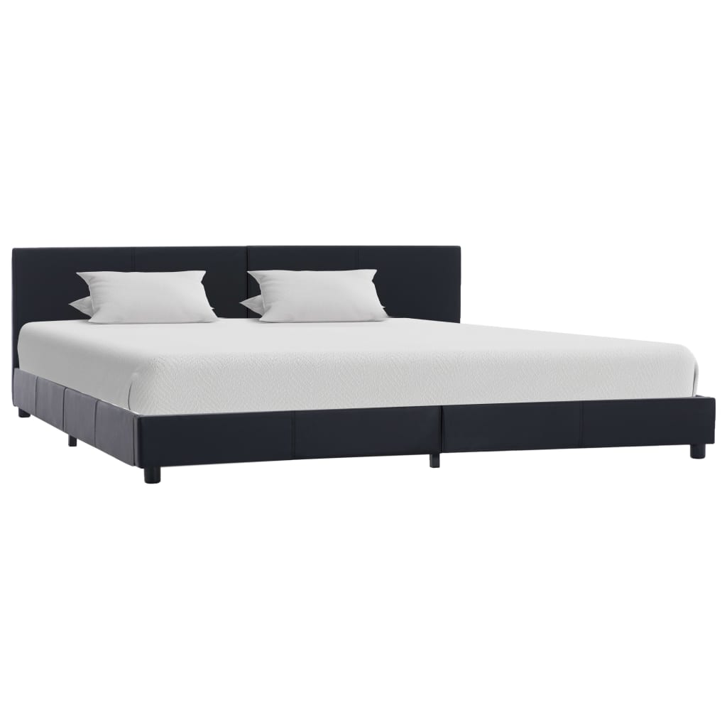 Giroletto Nero in Similpelle 180x200 cm