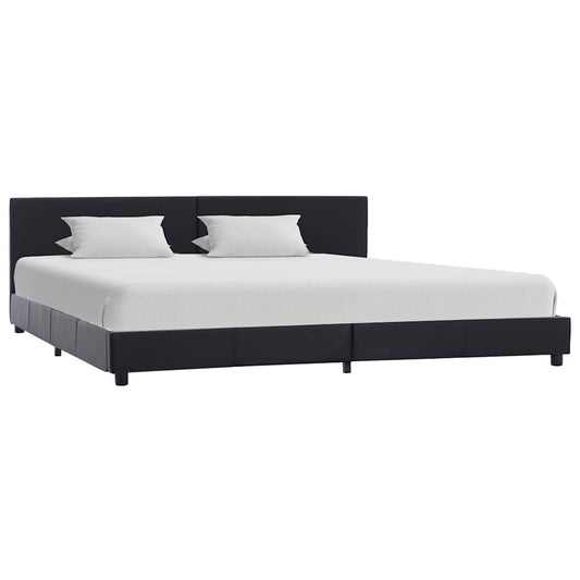 Giroletto Nero in Similpelle 180x200 cm
