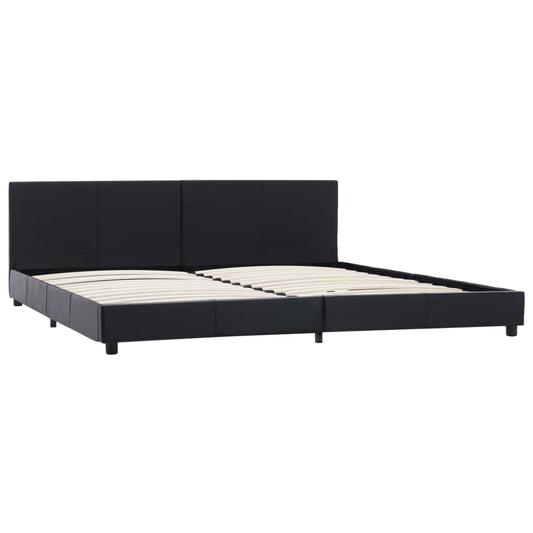 Giroletto Nero in Similpelle 180x200 cm | homemem39