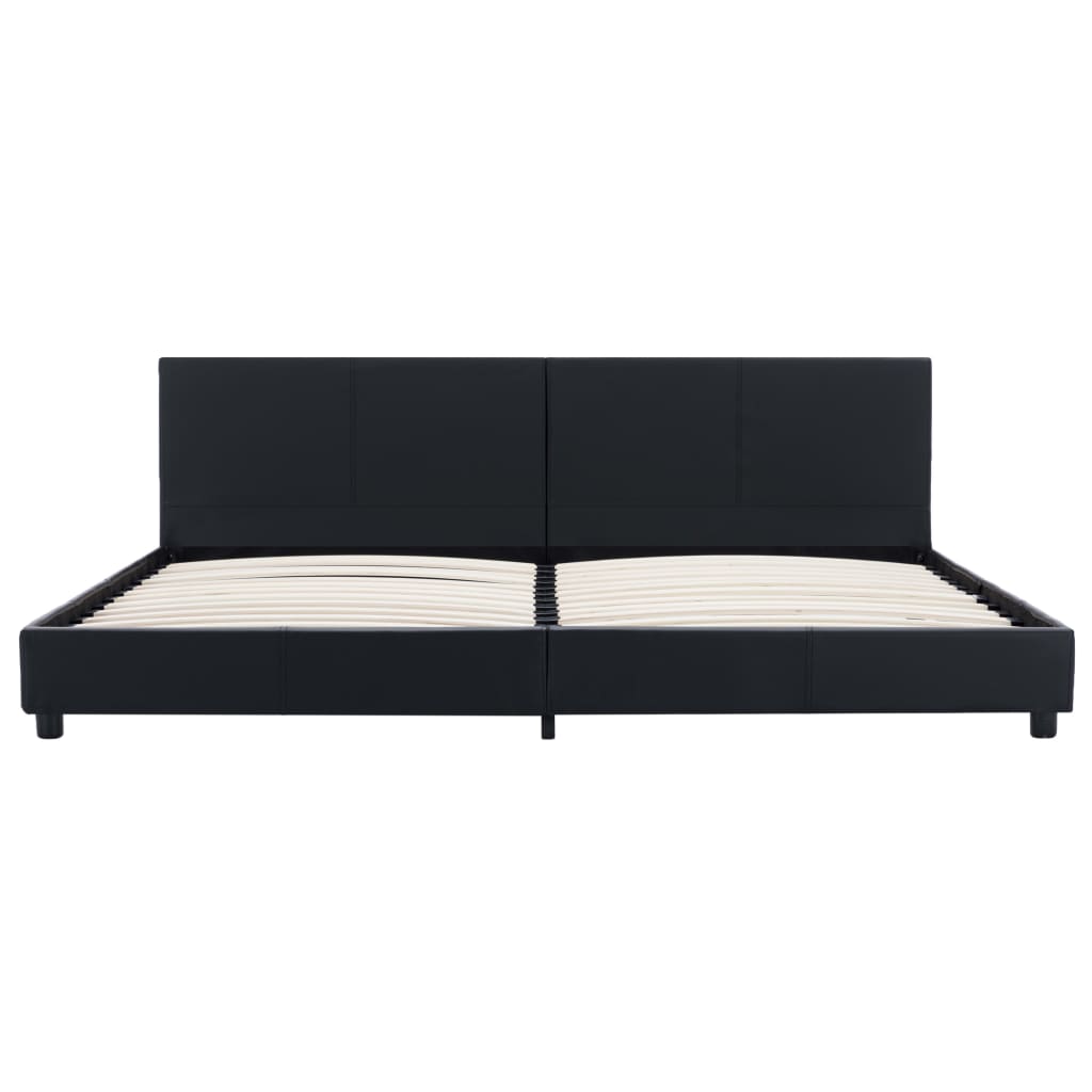 Giroletto Nero in Similpelle 180x200 cm | homemem39