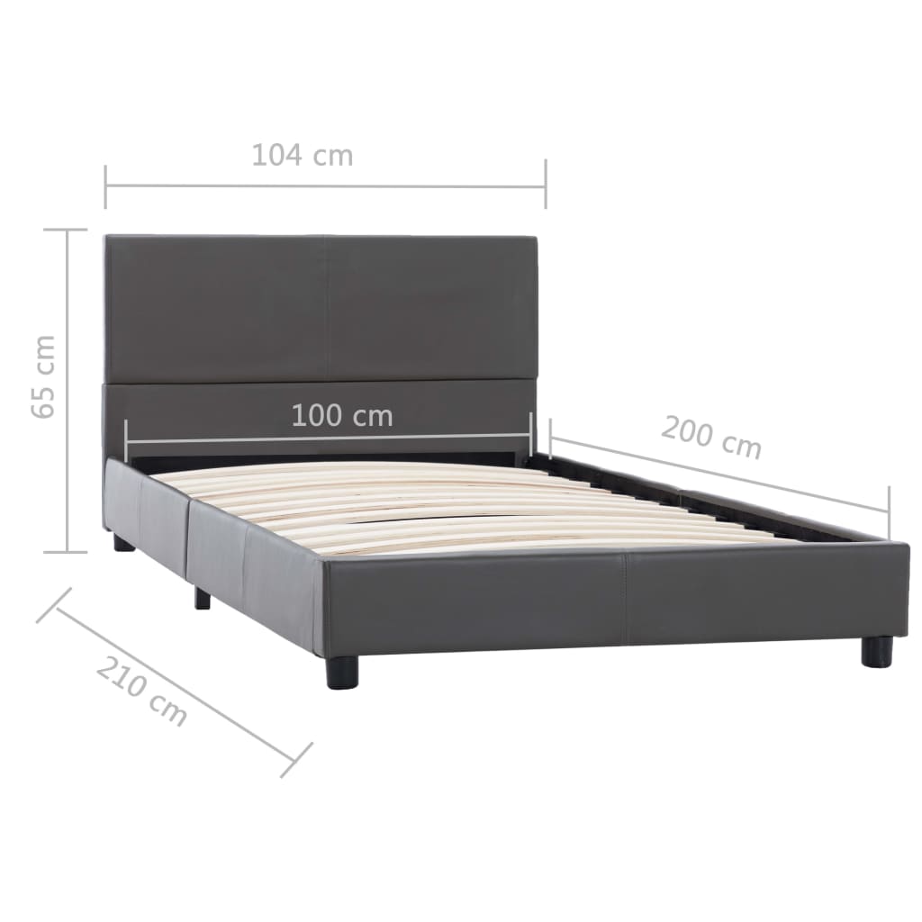Giroletto Grigio in Similpelle 100x200 cm | homemem39