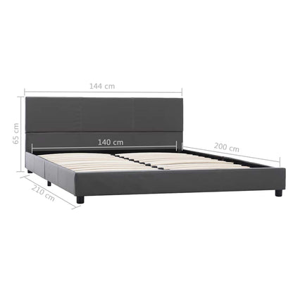 Giroletto Grigio in Similpelle 140x200 cm