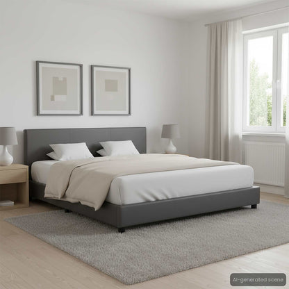 Giroletto Grigio in Similpelle 140x200 cm