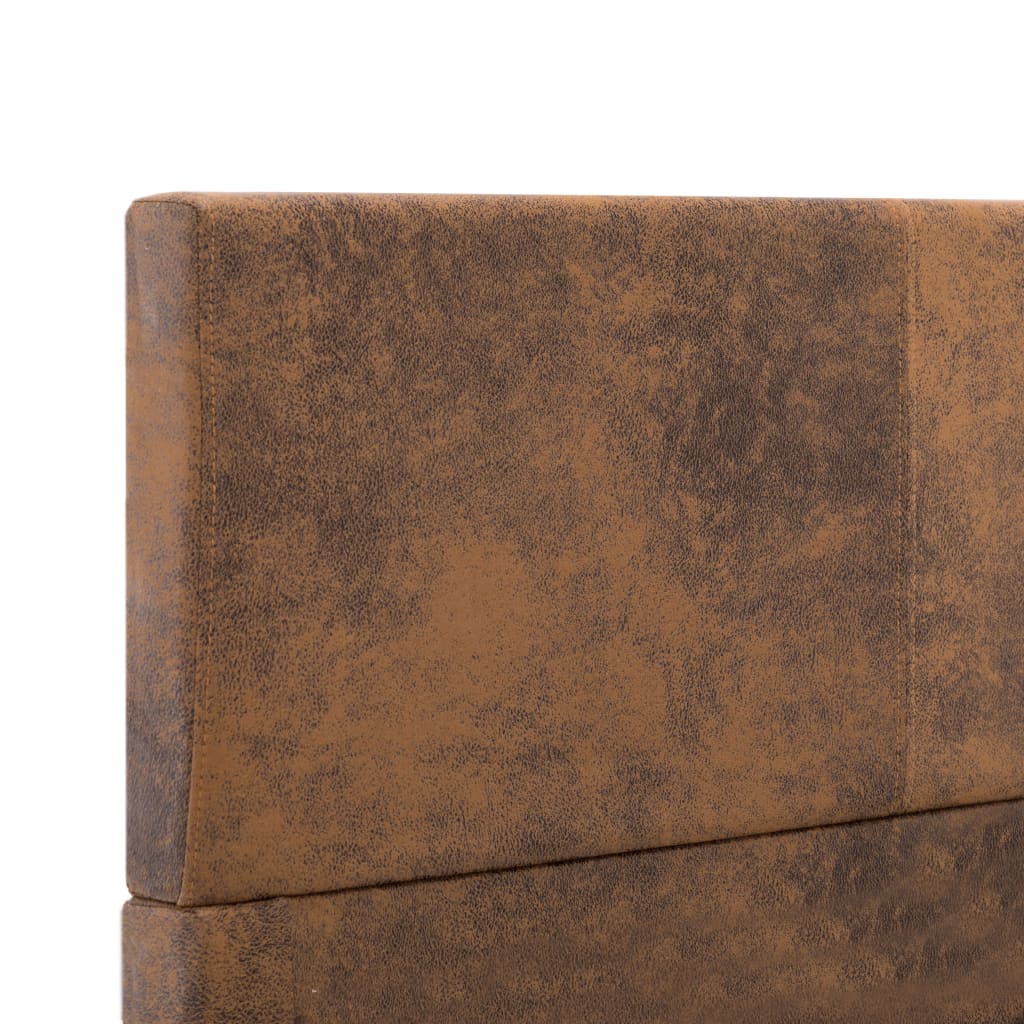 Giroletto Marrone in Similpelle Scamosciata 90x200 cm | homemem39