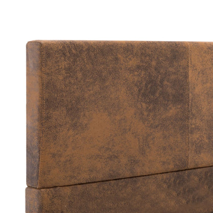 Giroletto Marrone in Similpelle Scamosciata 90x200 cm | homemem39