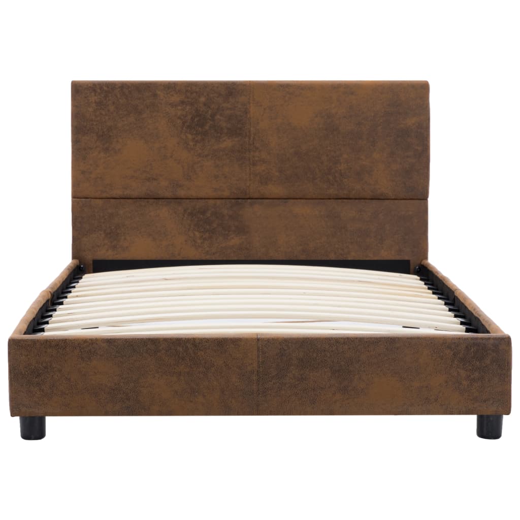 Giroletto Marrone in Similpelle Scamosciata 100x200 cm | homemem39