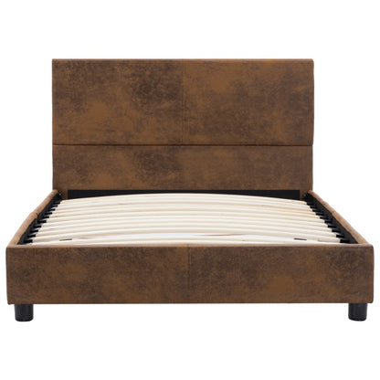 Giroletto Marrone in Similpelle Scamosciata 100x200 cm | homemem39