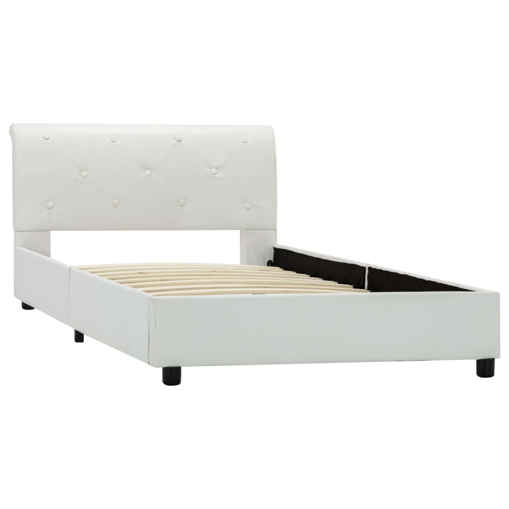 Giroletto Bianco in Similpelle 90x200 cm | homemem39