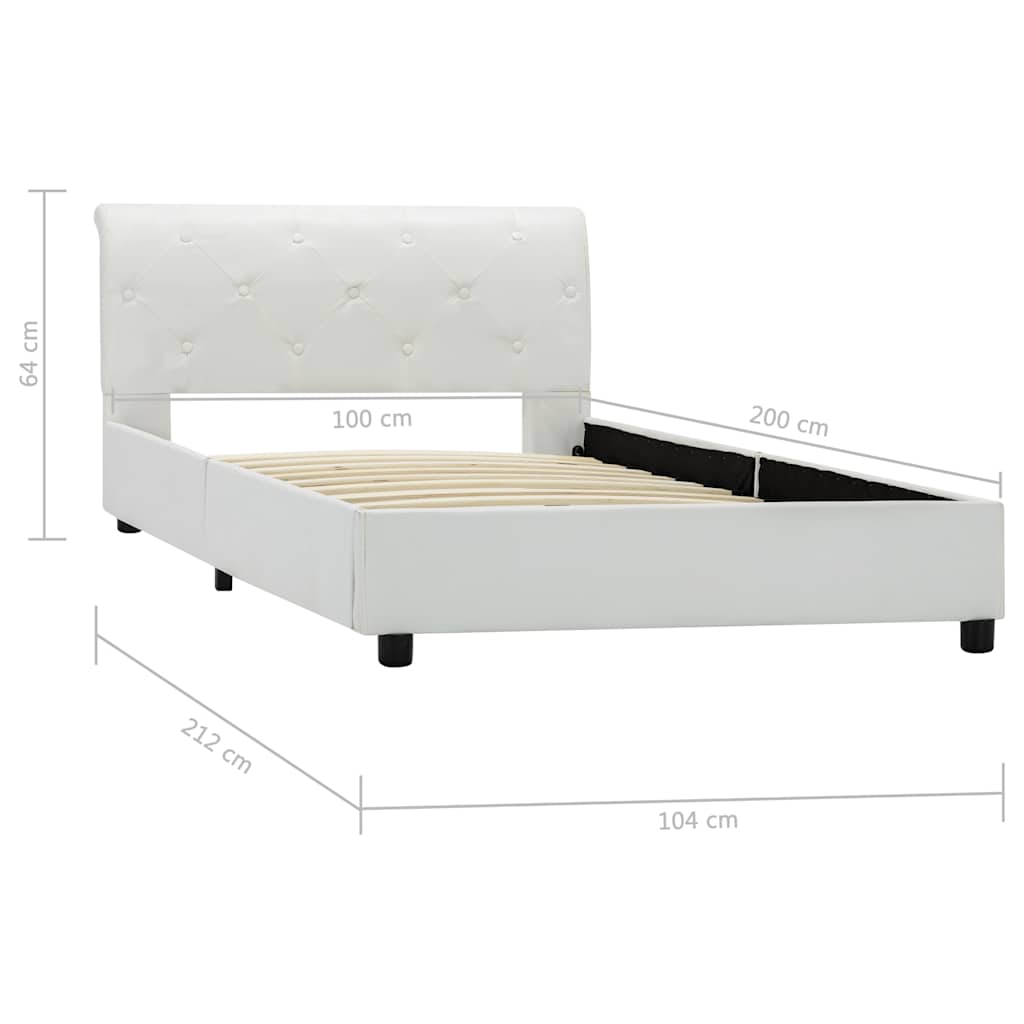 Giroletto Bianco in Similpelle 100x200 cm