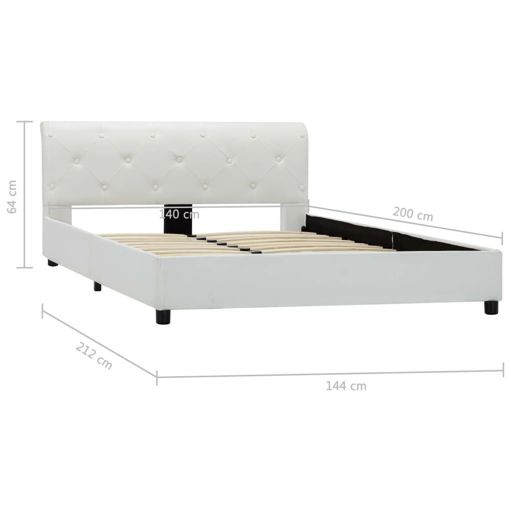 Giroletto Bianco in Similpelle 140x200 cm | homemem39