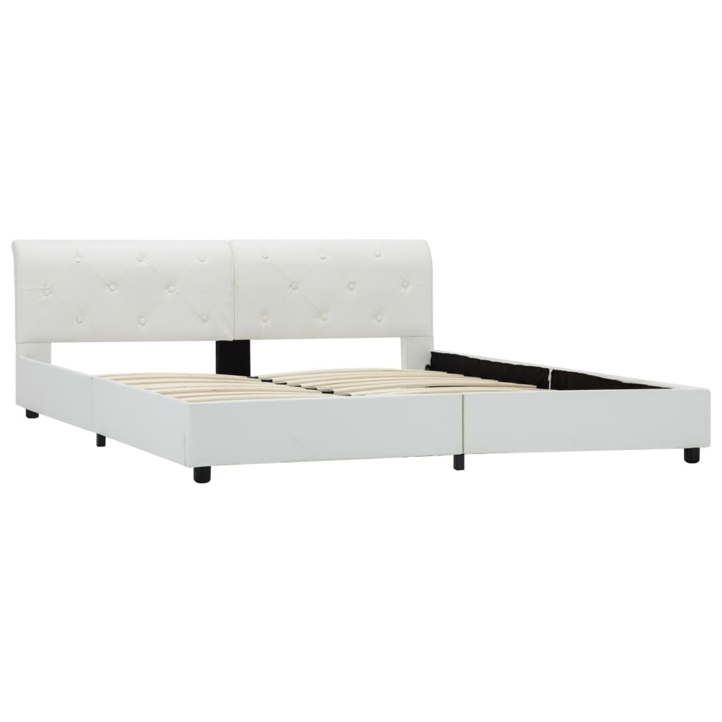 Giroletto Bianco in Similpelle 160x200 cm | homemem39