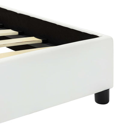 Giroletto Bianco in Similpelle 160x200 cm | homemem39