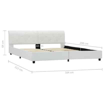 Giroletto Bianco in Similpelle 160x200 cm
