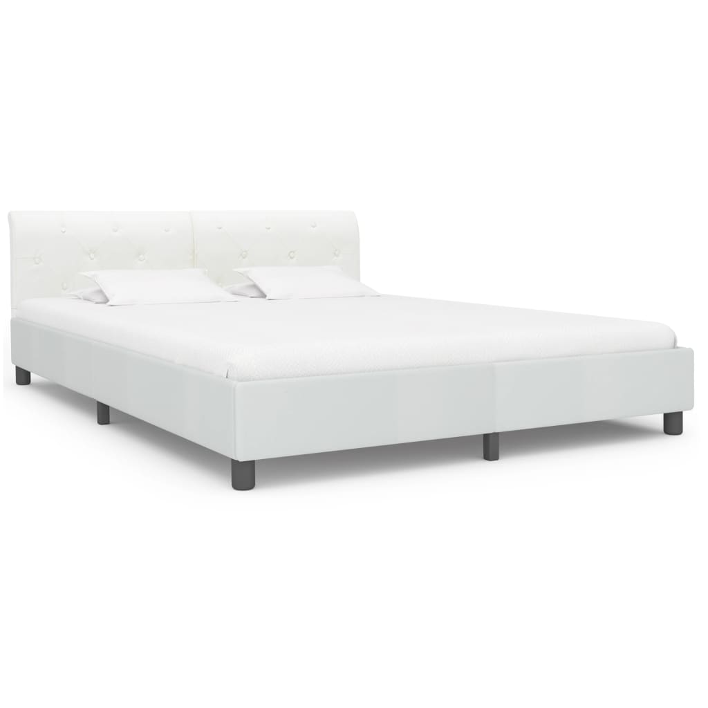Giroletto Bianco in Similpelle 180x200 cm | homemem39