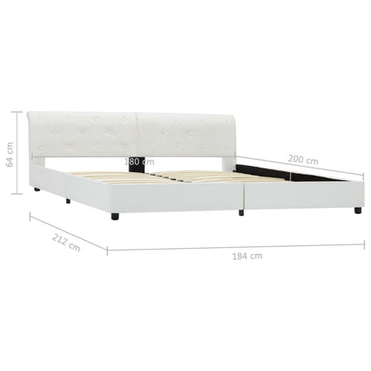 Giroletto Bianco in Similpelle 180x200 cm | homemem39