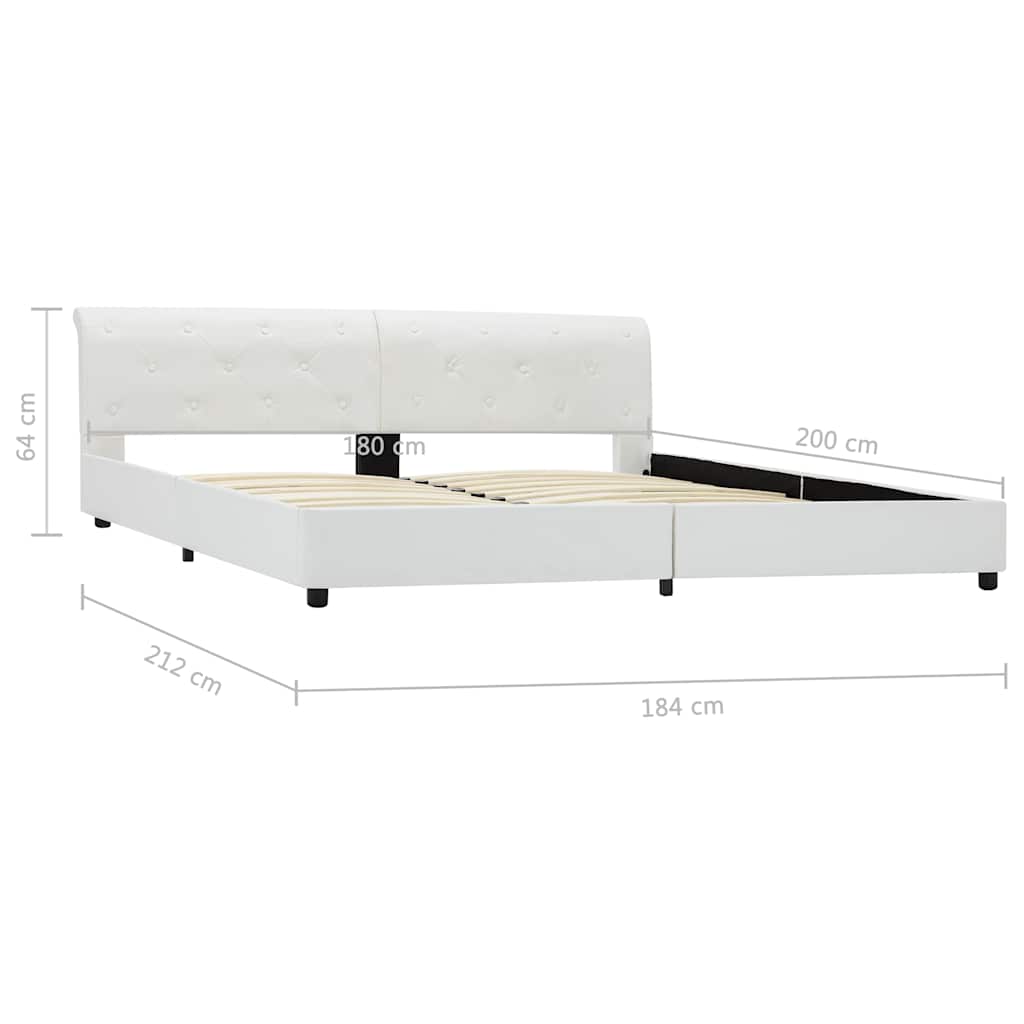 Giroletto Bianco in Similpelle 180x200 cm