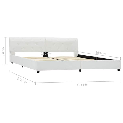 Giroletto Bianco in Similpelle 180x200 cm