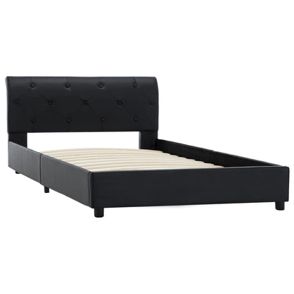 Giroletto Nero in Similpelle 100x200 cm | homemem39