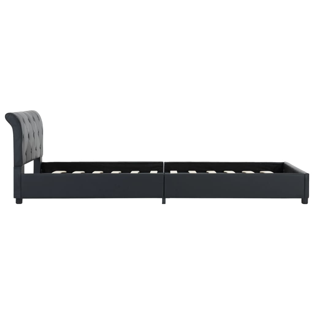 Giroletto Nero in Similpelle 100x200 cm | homemem39